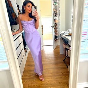 HOUSE OF CB Charmaine Corset Dress
Lavender